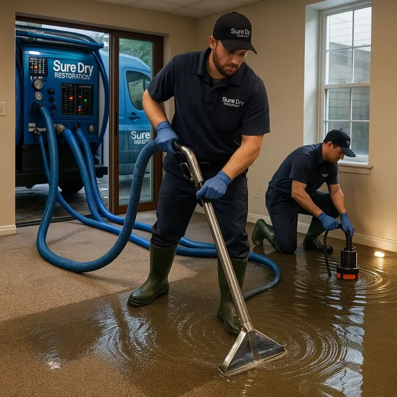 Water Extraction and Removal process in Franklinville, NC